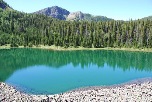 Rainy ridge lake